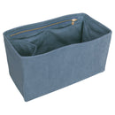 Organizer for [25 Medium Handbag, Chanel] Bag Insert (Velvet, Long Zip and Open Compartment)