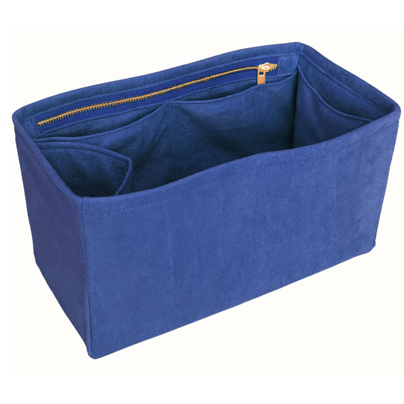Organizer for [Soft Empire Carryall 28, Coach] Bag Insert (Velvet, Long Zip and Open Compartment)