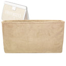 Organizer for [Avenue London Pouch, Jimmy Choo] Tote Purse Bag Insert Organiser Liner Shaper (Velvet, Slim Shape)
