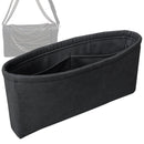Organizer for [Black Leather Boy Enchained XL Flap Bag, Chanel] Tote Purse Bag Insert Organiser Liner Shaper (Velvet, Slim Shape)