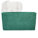 Organizer for [GG Supreme Monogram Textured Dollar Calfskin Retro Interlocking G Flap Messenger, Gucci] Tote Purse Bag Insert Organiser Liner Shaper (Velvet, Slim Shape)