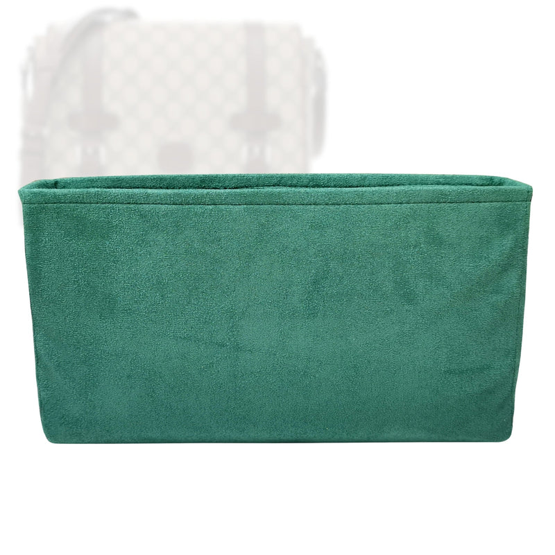 Organizer for [GG Supreme Monogram Textured Dollar Calfskin Retro Interlocking G Flap Messenger, Gucci] Tote Purse Bag Insert Organiser Liner Shaper (Velvet, Slim Shape)