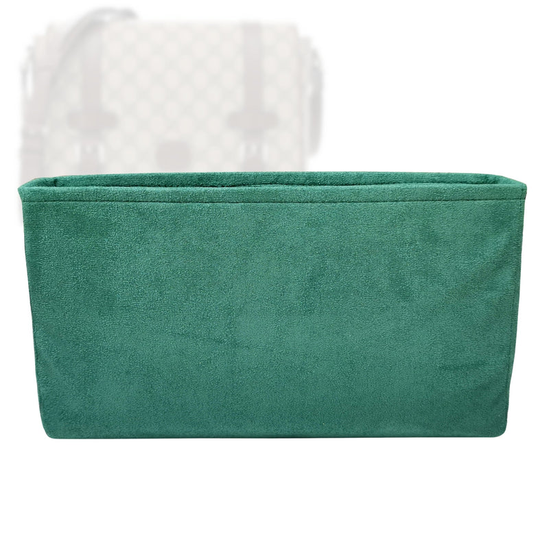 Organizer for [GG Supreme Monogram Selleria Calfskin Web New Web Cosmetic Case, Gucci] Tote Purse Bag Insert Organiser Liner Shaper (Velvet, Slim Shape)