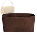 Organizer for [90s Bag in Leather, The Row] Tote Purse Bag Insert Organiser Liner Shaper (Velvet, Slim Shape)