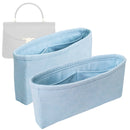 Organizer for [Teen Nino Bag, Celine] Tote Purse Bag Insert Organiser Liner Shaper (Velvet, A Pair of Inserts)
