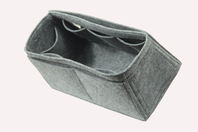 [Strathberry MOSAIC BAG Organizer] Felt Purse Insert for Tapered Bag, Birkin Satchel, Bag in Handbag (Style W)