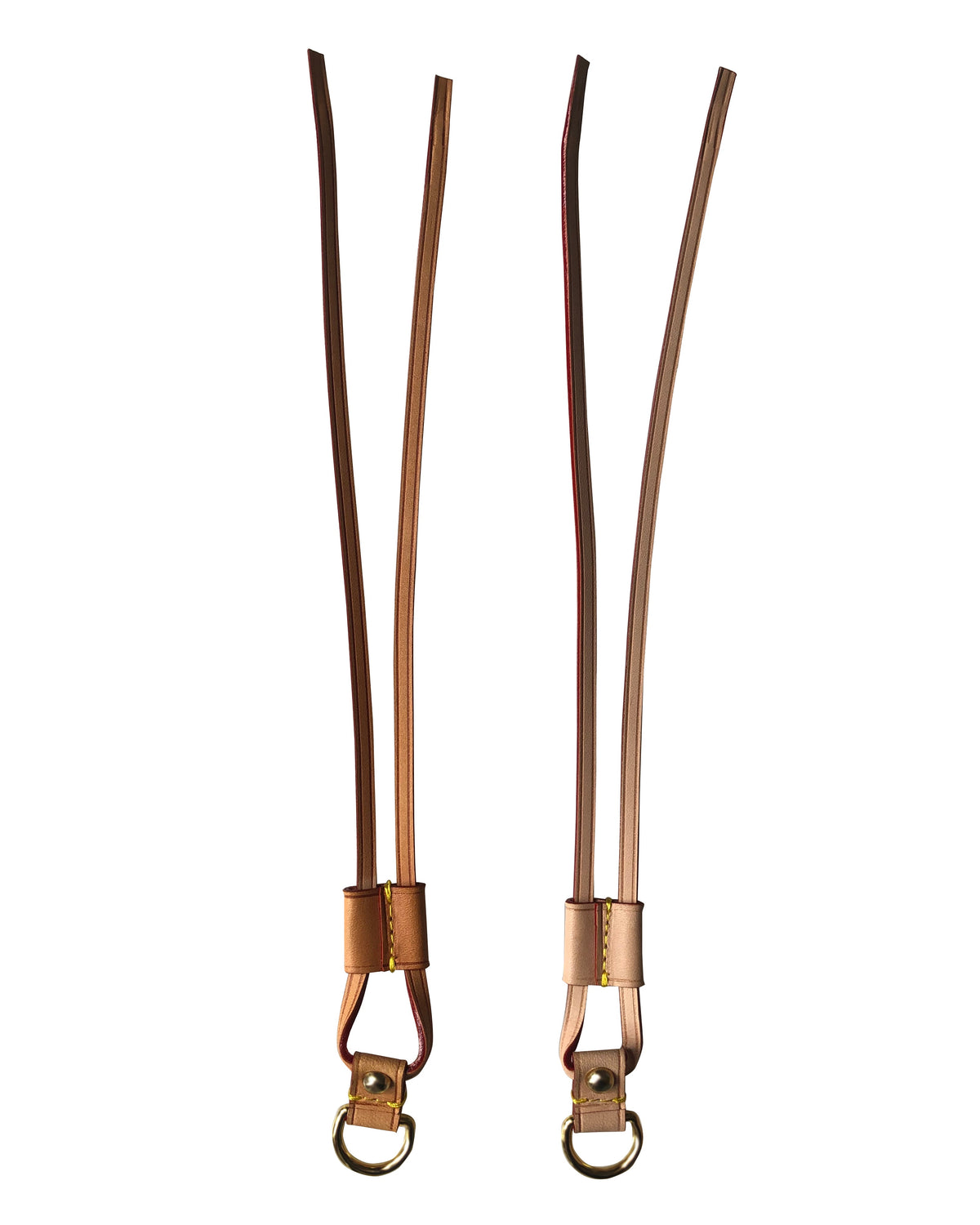 1 Pair of Cinch Neverfull Sides, Vachetta Patina Leather Drawstrings
