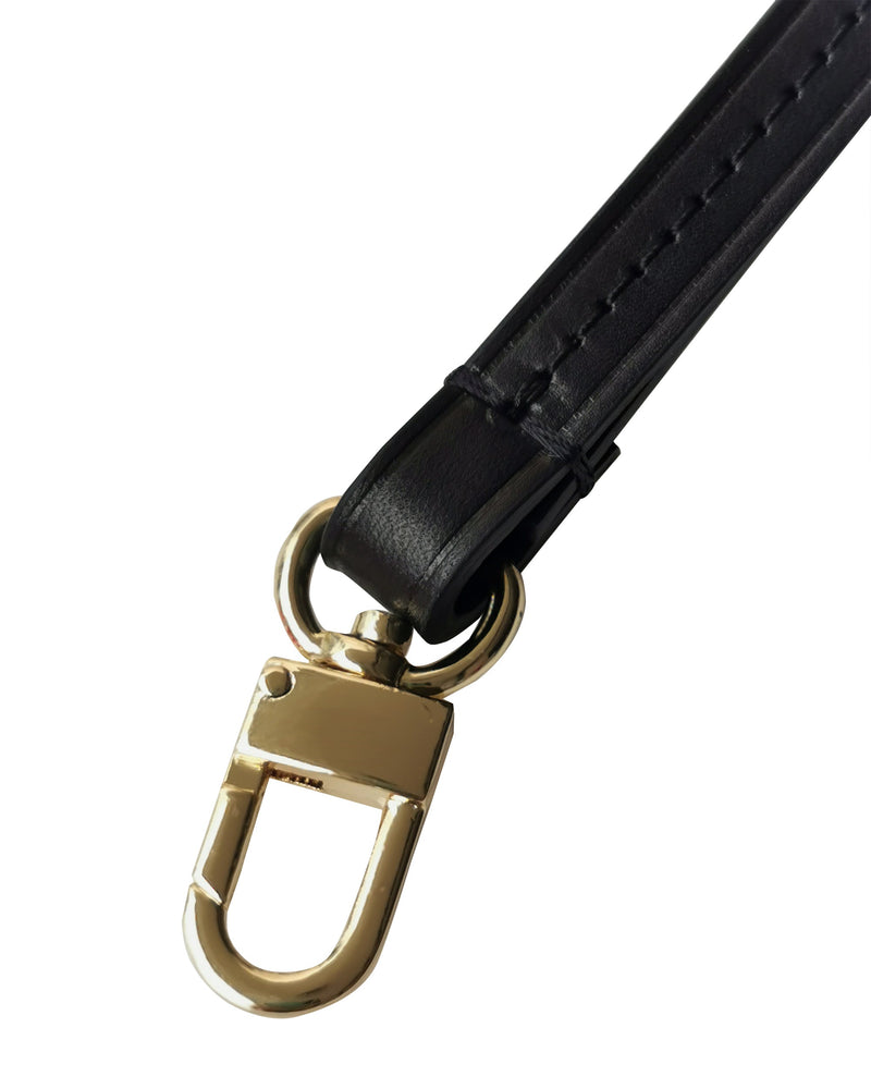 Vachetta Leather Replacement Wristlet Strap for Neverfull Pochette - with Gold Clasps