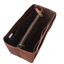 Organizer for [Medium Aspen Shoulder Bag, Portland Leather Goods] Bag Insert (Felt, with Detachable Zip Pouch)