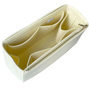 Organizer for [Large Aspen Shoulder Bag, Portland Leather Goods] Bag Insert (Felt, Long Zip and Open Compartment)