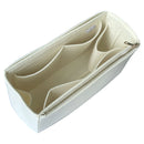 Organizer for [Medium Aspen Shoulder Bag, Portland Leather Goods] Bag Insert (Felt, Long Zip and Open Compartment)