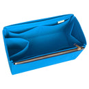 Organizer for [Belted leather bucket bag, Toteme] Bag Insert (Felt, Long Zip and Open Compartment)