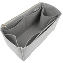 Organizer for [Medium Aspen Shoulder Bag, Portland Leather Goods] Bag Insert (Felt, Long Zip and Open Compartment)