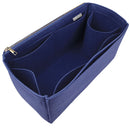 Organizer for [Medium Aspen Shoulder Bag, Portland Leather Goods] Bag Insert (Felt, Long Zip and Open Compartment)