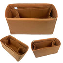 Organizer for [Medium Aspen Shoulder Bag, Portland Leather Goods] Bag Insert (Felt, Long Zip and Open Compartment)