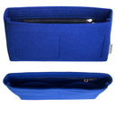 Organizer for [Evelyne 23 Poche III, Hermes] Bag Insert (Felt, Slim with Zip Pocket)