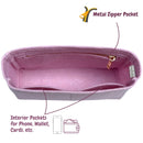 Organizer for [Medium Diorcamp Bag, Dior] Bag Insert (Felt, Slim with Zip Pocket)