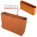 Organizer for [Medium Diorcamp Bag, Dior] Bag Insert (Felt, Slim with Zip Pocket)