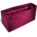 Organizer for [Large Aspen Shoulder Bag, Portland Leather Goods] Bag Insert (Silk, Long Zip and Open Compartment)