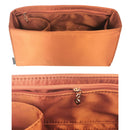 Organizer for [Vintage Classic Barclay Tote, Coach] Bag Insert (Silk, Long Zip and Open Compartment)
