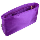 Organizer for [Small Roxanne, Mulberry] Bag Insert (Silk, Slim with Zip Pocket)
