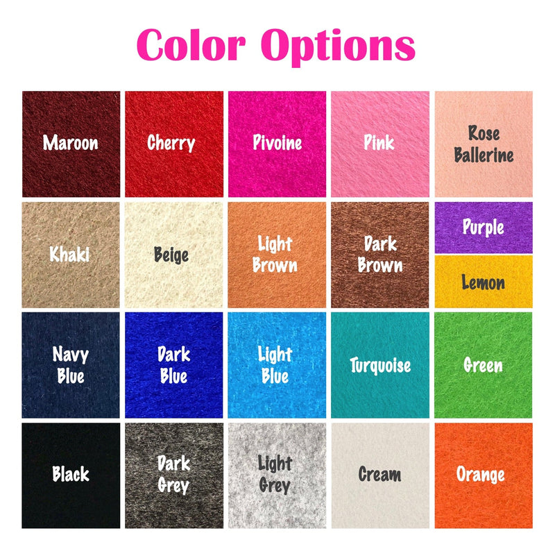 JennyKrafts Felt color chart