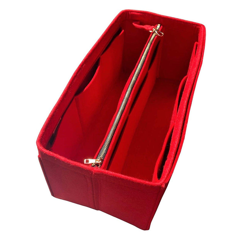 Bag Insert Bag Organiser for Goyard Artois MM (Red w Bottle Slot) :  : Fashion