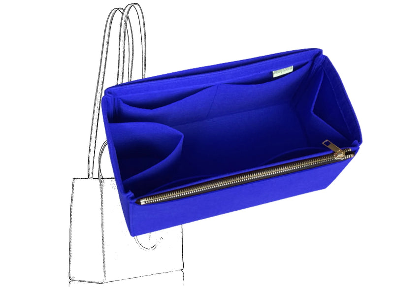 For [Telfar Large Shopping Bag] Insert Organizer Liner (Style D Single Zip)