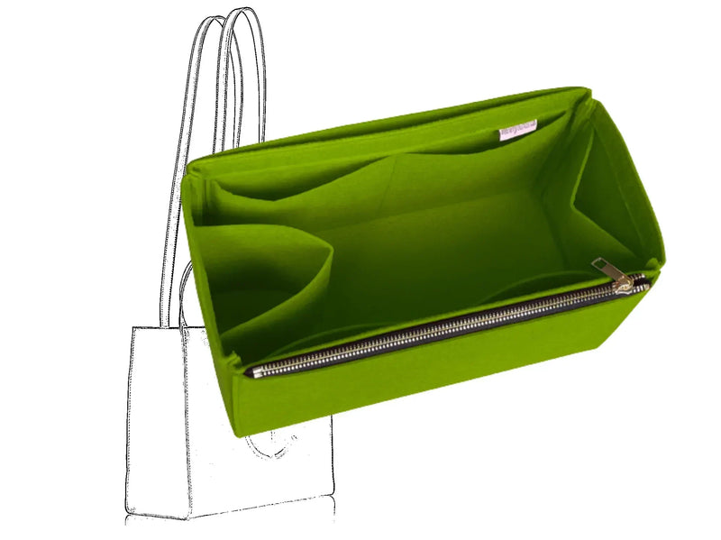 For [Telfar Medium Shopping Bag] Insert Organizer Liner (Type D Single Zip)