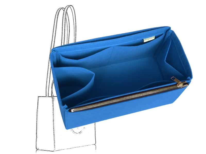For [Telfar Small Shopping Bag] Insert Organizer Liner (Style D Single Zip)