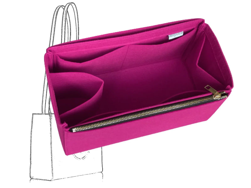 For [Telfar Small Shopping Bag] Insert Organizer Liner (Style D Single Zip)