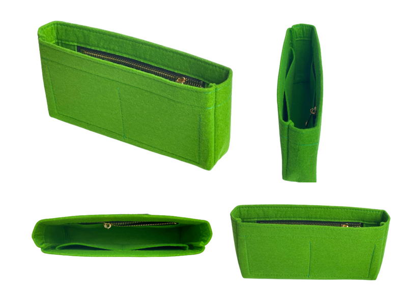 Organizer for [KATE MEDIUM CHAIN BAG] Felt Purse Insert (Slim with Zipper), Bag Organizer Liner Protector