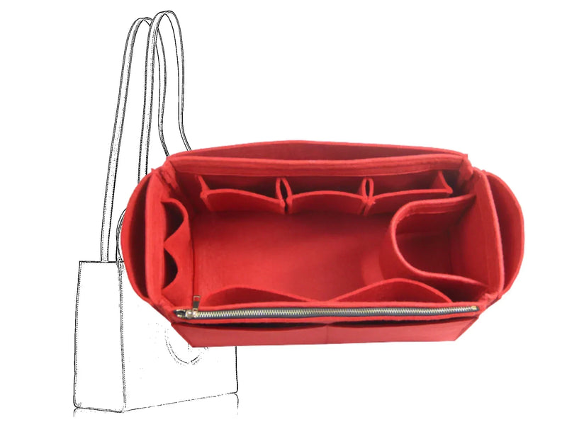 For [Telfar Medium Shopping Bag] Insert Organizer Liner (Style J)