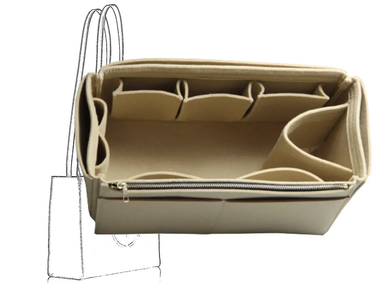 For [Telfar Medium Shopping Bag] Insert Organizer Liner (Style J)