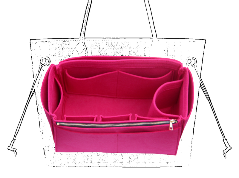 Bag Organizer for LV Neverfull GM - Premium Felt (Handmade/20 Colors)