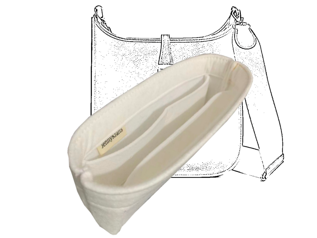 Lckaey Purse Insert Organizer- for Hermes Evelyne 29 Bags PM Insert- Premium Felt insert-1003Khaki-M