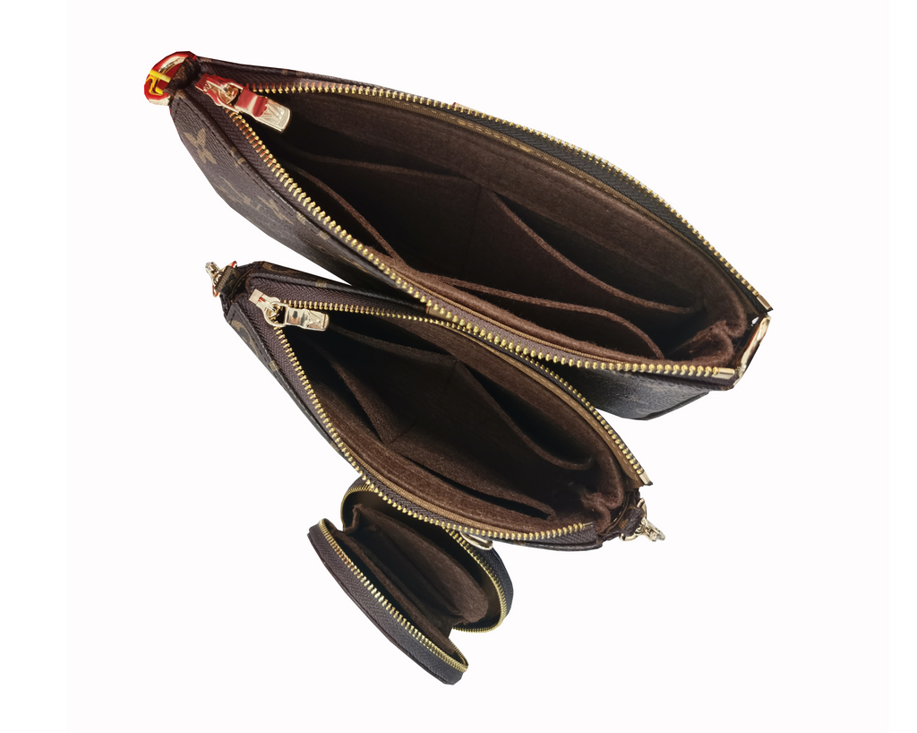 Multi Pochette Accessoires] 3 in 1 Felt Bag Organizer, Purse Insert, Base  Shaper, Liner Protector - JennyKrafts
