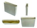[Evelyne 29 Organizer] (Slim with Zipper) Felt Purse Insert with Slim Design, Customized Bag Liner Protector Shaper