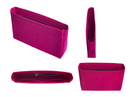 [Evelyne TPM Organizer] (Slim with Zipper) Felt Purse Insert with Slim Design, Customized Bag Liner Protector Shaper