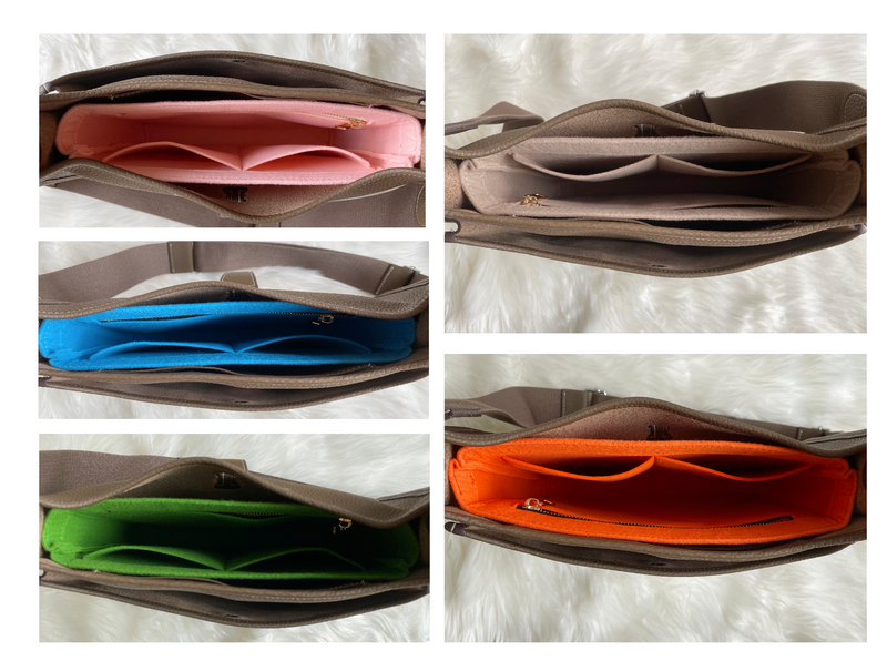 For [Evelyne 33] (Slim with Zipper) Bag Organizer Purse Insert Shaper,  Liner Protector - JennyKrafts