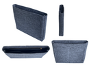 [Evelyne 40 Organizer] (Slim with Zipper) Felt Purse Insert with Slim Design, Customized Bag Liner Protector Shaper