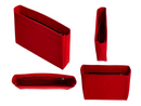 [Evelyne TPM Organizer] (Slim with Zipper) Felt Purse Insert with Slim Design, Customized Bag Liner Protector Shaper