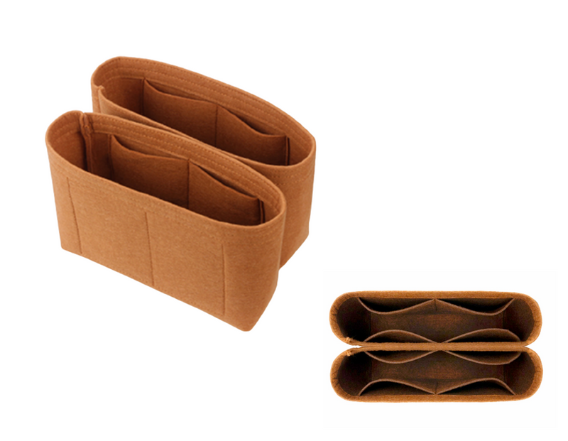 For [19 Small Handbag] (Slim with Zipper) Felt Purse Organizer Shaper,  Liner Protector, Bag Insert - JennyKrafts