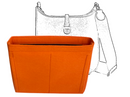 [Evelyne 40 Organizer] (Slim with Zipper) Felt Purse Insert with Slim Design, Customized Bag Liner Protector Shaper