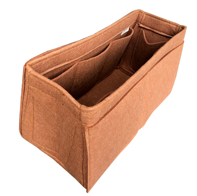 [Gucci Horsebit 1955 Medium Tote Bag Organizer] Felt Purse Insert for Tapered Bag, Birkin Satchel, Bag in Handbag (Style W)