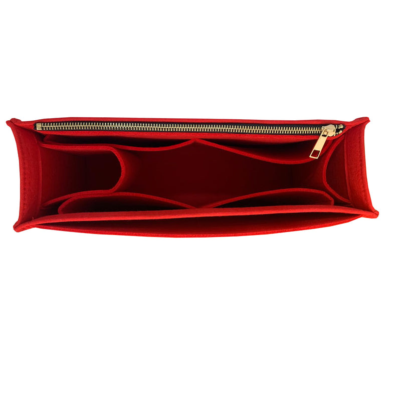 For [Onthego PM] Insert Organizer Liner On The Go OTG (Curved Sides) M45659  Red Black/Beige