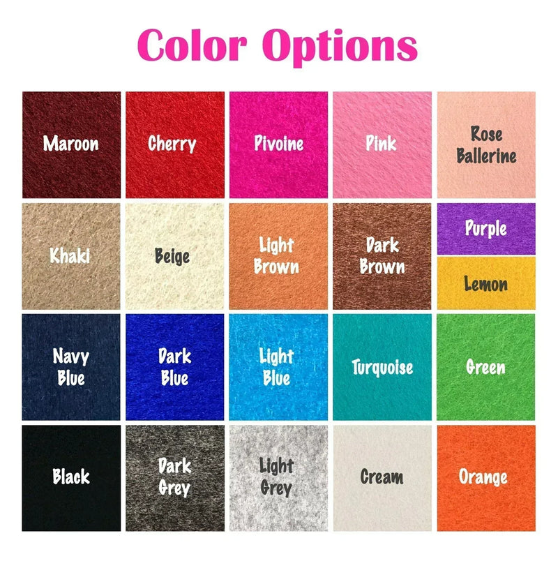 JennyKrafts felt color chart