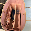 For [Neverfull GM MM PM] Organizer (w/ Detachable Zipper Bag) Tote Felt Purse Insert