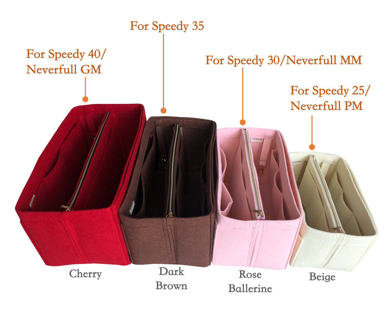 Neverfull MM Tote Handbag Red/beige/pink Felt Insert / 