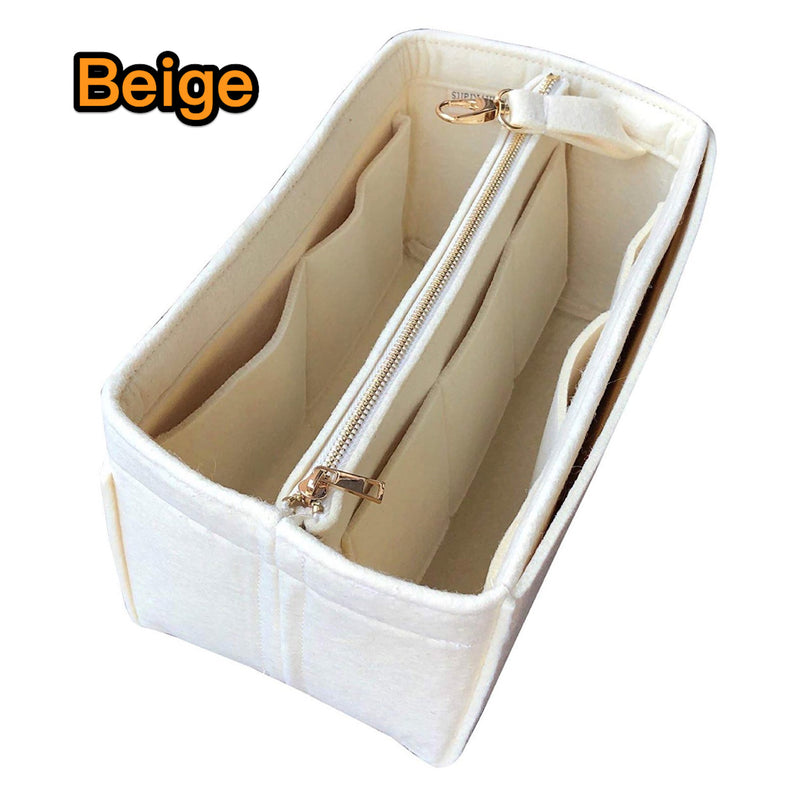 Organizer for [Birkin 25/30/35/40] (Style B, w/ Detachable Zipper Bag) Tote Felt Purse Insert Organiser